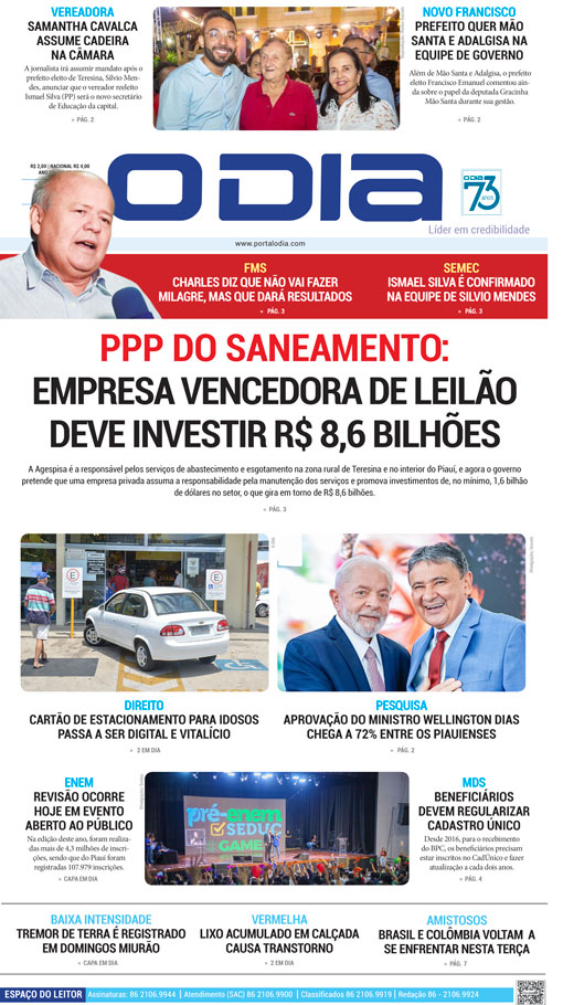 Jornal O Dia - Terça-feira, 29 de outubro de 2024