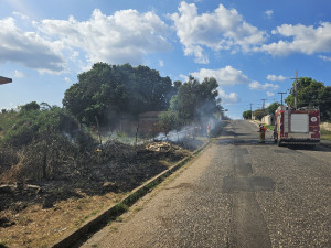 Ônibus coletivo pega fogo e fica completamente destruído na Pedra Mole