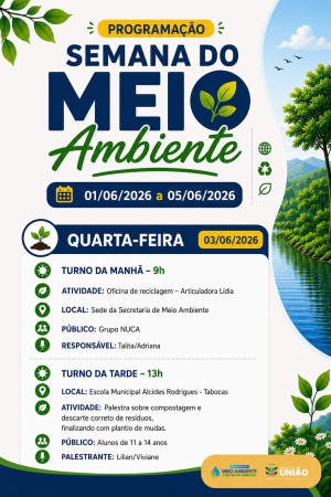 Prefeitura de União promove Semana do Meio Ambiente com ampla programação educativa