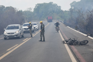 Acidente com viatura da PM em rodoanel de Teresina