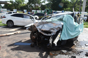 Colisão entre dois veículos deixa um morto na BR-343, em Teresina